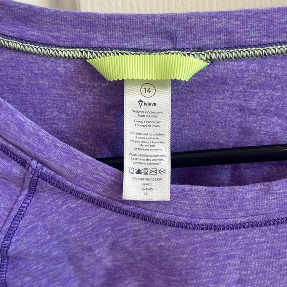 Ivivva longsleeve purple shirt - Picture 3 of 6
